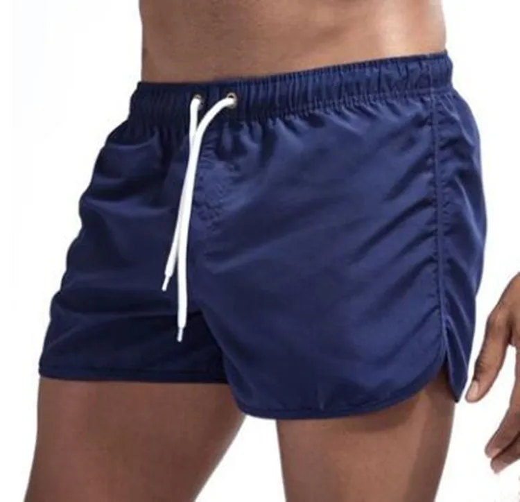 Men's Board Shorts Solid Four-point Beach Swimming Shorts_voghion.com