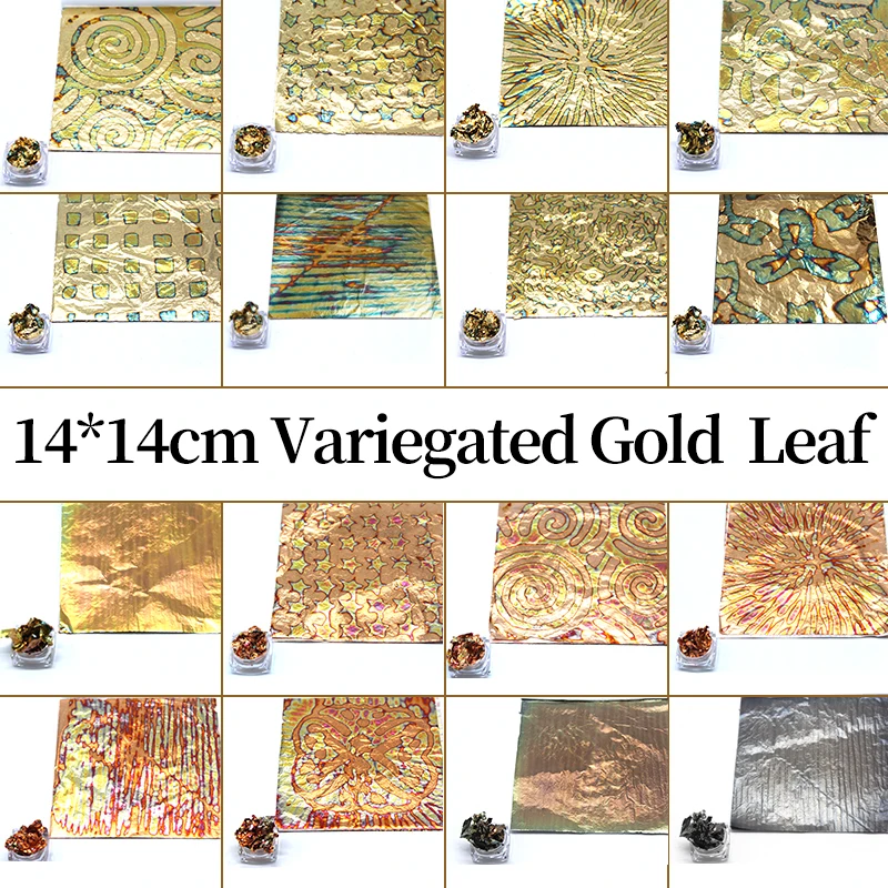 thumbnail image 2 of 100pc Copper Leaf Sheets – 14cm – Real Gilding Foil For Decoration 2 of 4