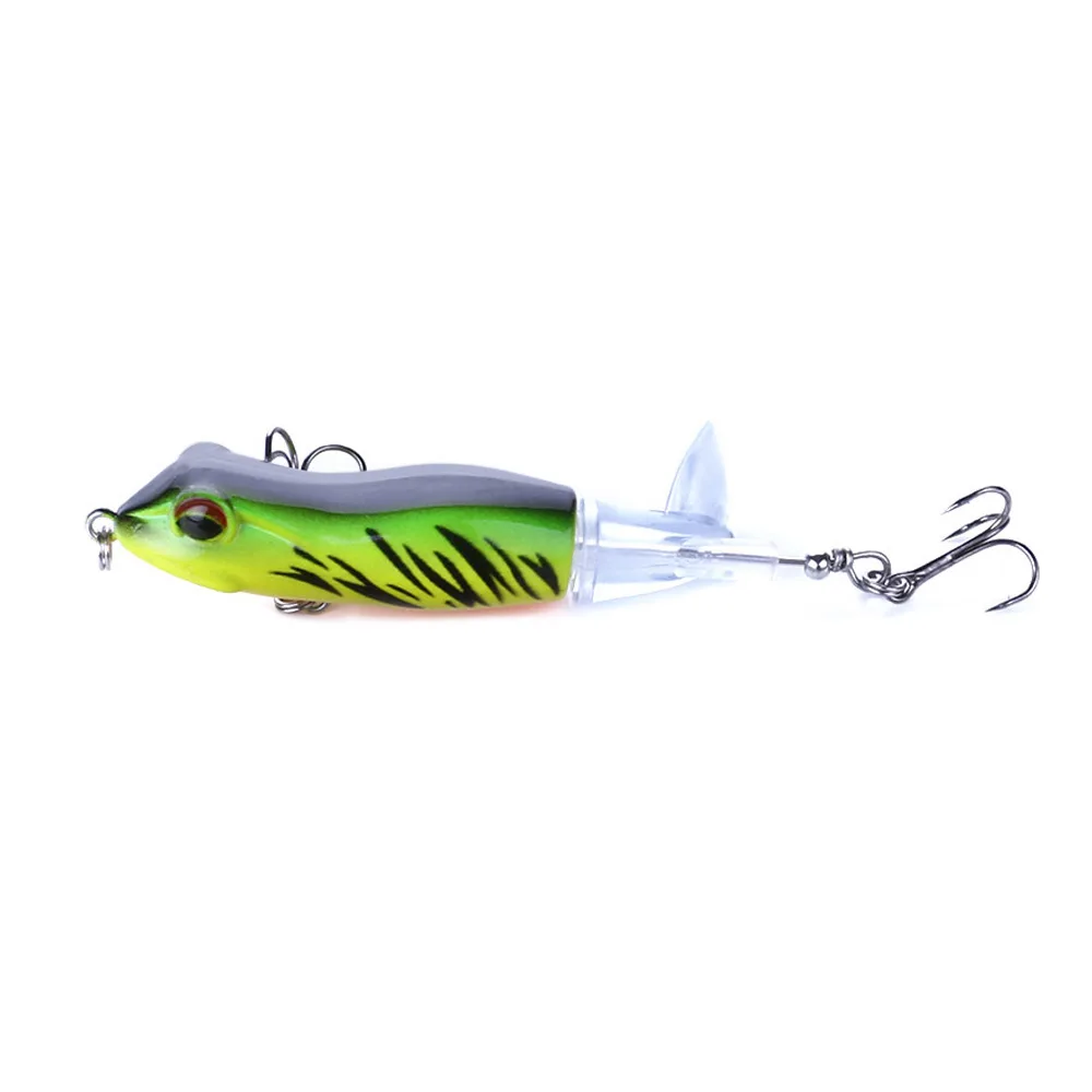 Topwater Bass Fishing Lures with Floating Rotating Tail