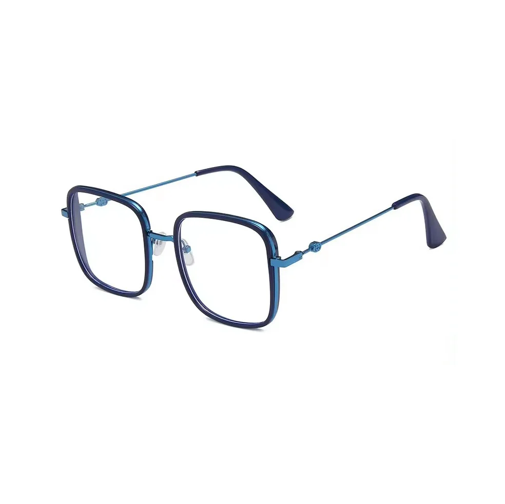 2024 Large Big Frame Lady Clear Lens Glasses Oversize Glasses New Fashion Stereoscopic square Glasses Frame