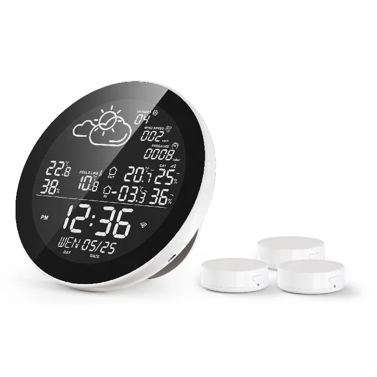 Frustrerend fossiel besteden Wireless Mini Wifi 433mhz Professional Weerstation Clock Weather Station  Forecast With Online Log - Buy Wi-fi Professional Home Small Forecast  Weather Forecast Station 2020 Alarm Clock With Wind Speed,Sensor China  Module Measure