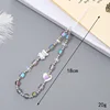 K3566 carrot-shaped heart bear phone charm  purple