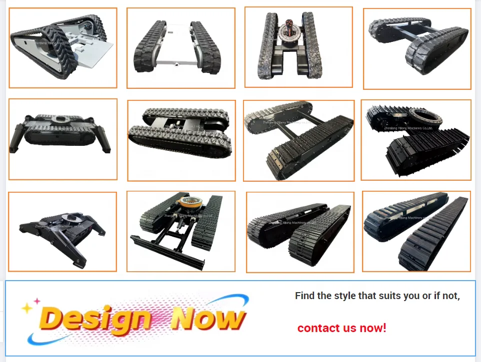Factory Price Construction Machinery Excavator Drill Part Crawler Track Platform Solutions Rubber Track Frame Undercarriage