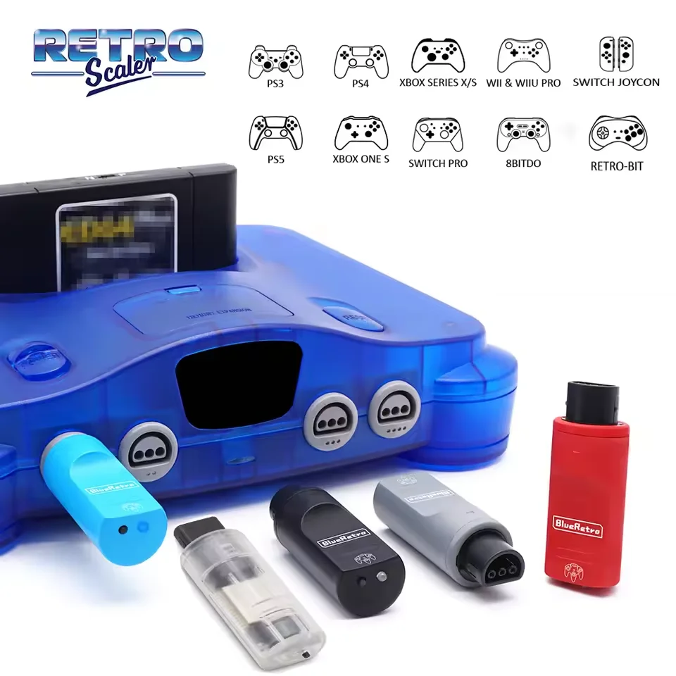 N64 Blueretro Wireless Controller Adapter PS5 Contorllers