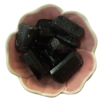 Factory directly supply natural raw black tourmaline rough for healing stone