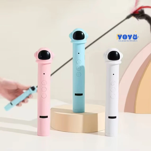 Wholesale 2-in-1 Automatic Interactive Usb Charged Cat Laser Toy With Custom Plastic Toy Hot Sales