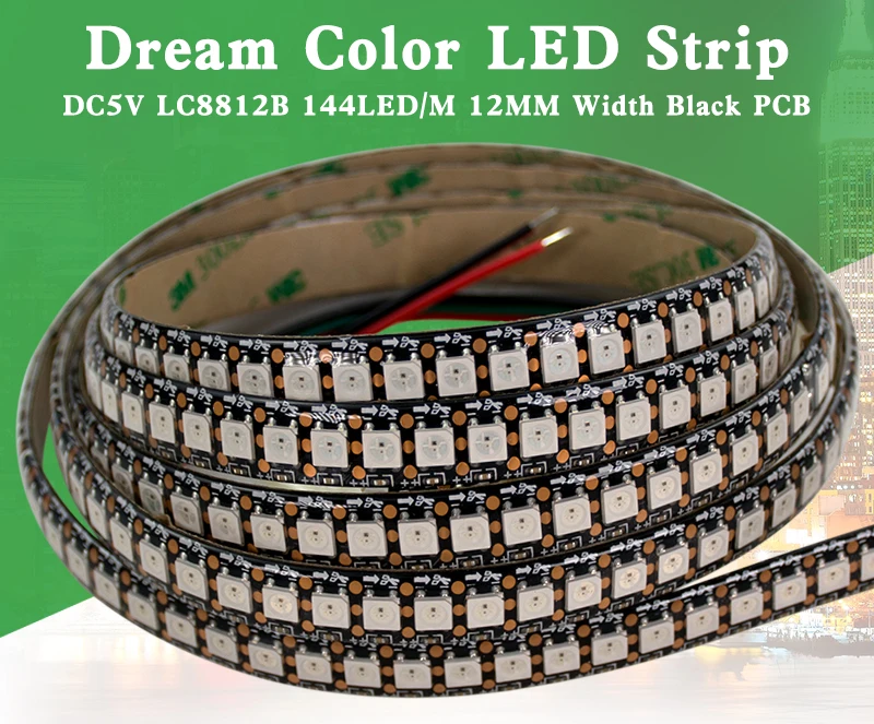 black lc8812b led strip