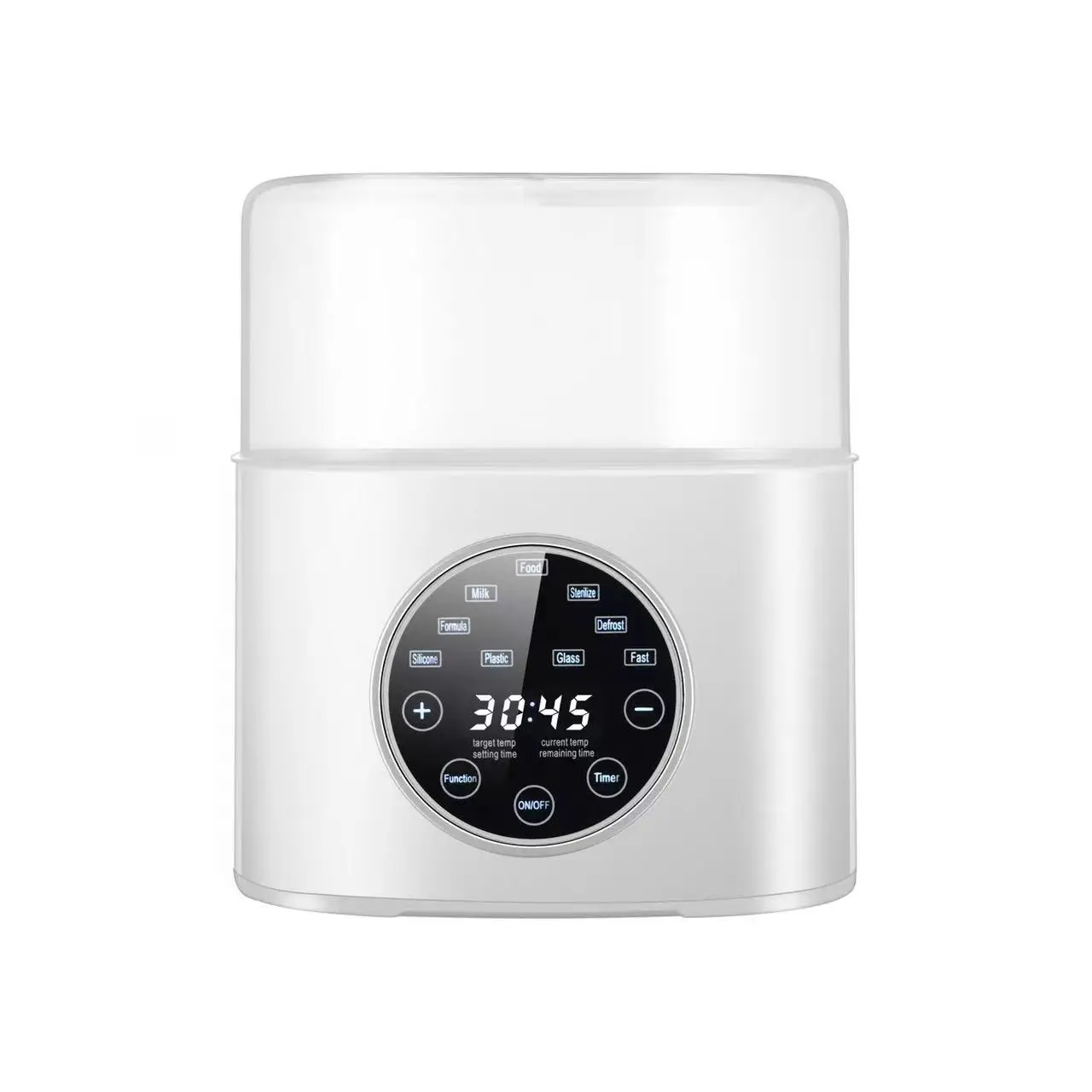 Multi Function Round Touch Screen Baby Milk Feeding Bottle Disinfection Milk Bottle Warmer Portable