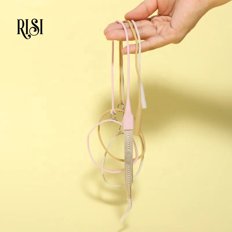RISI New Tweezers Protector Lash Extension Tweezers Holder Bracelets Silicone Ring Wristband Tweezer Band Strap