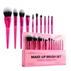 Juegos de brochas de maquillaje rosas