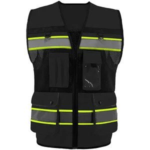 Custom Hi Vis Reflective Safety Polic Vest Press Vest Safety Vest with logo