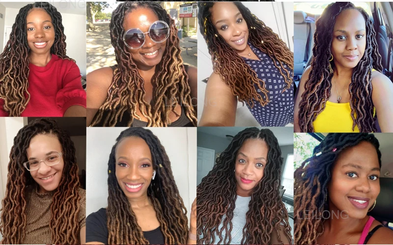 24 Gypsy Faux Locs Crochet Hair Soft Gypsy Locs Braiding Hair18inch