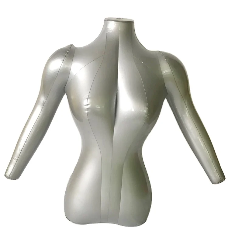 New Female Half Body Top Shirt Display Inflatable Mannequin Dummy Torso Model 