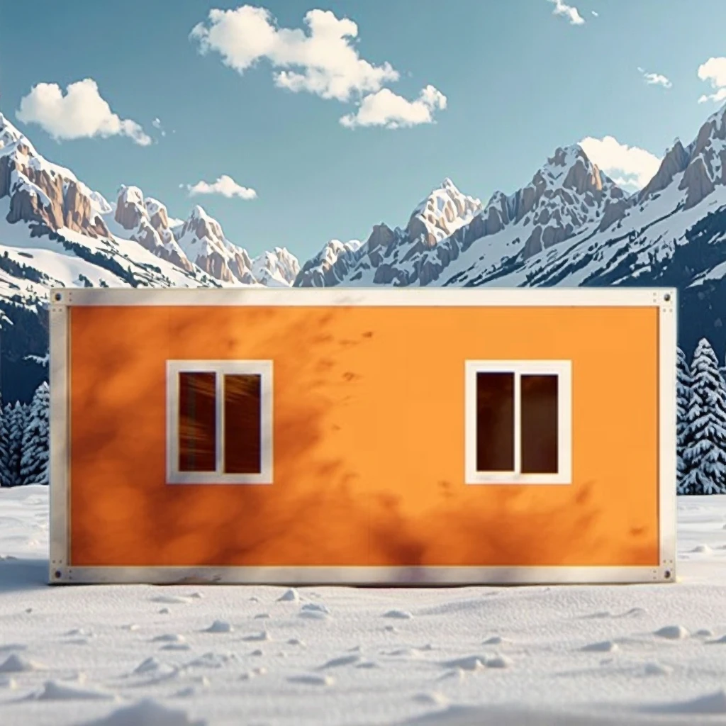 Prefabrykowany dom kontenerowy UPS, dostarczany w płaskiej paczce, z blachy stalowej, o wymiarach 20 x 40 stóp, do zastosowania jako magazyn