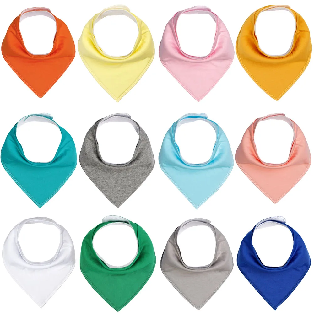 Hot Selling Best Baby Bandana Bib Newborn Feeding Drool Bibs Solid Colors Set for Teething and Drooling factory