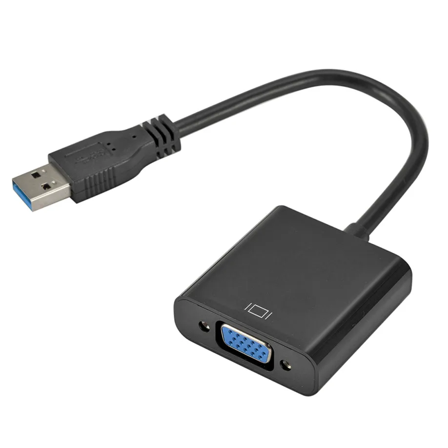 USB 3.0 To VGA External Graphic Card Video Converter Adapter For Win7/8/10 1080P 