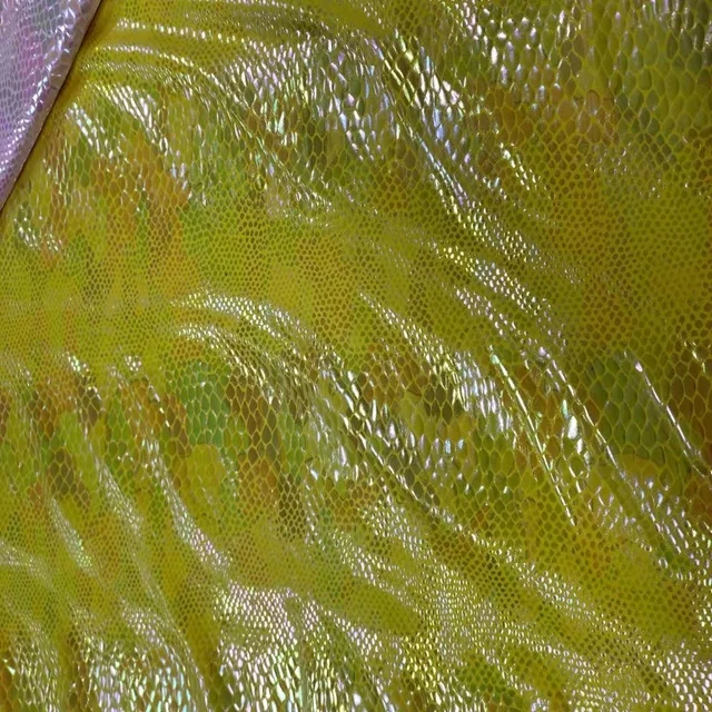 Полиэфирная, спандексовая, металлическая змеиная ткань для одежды