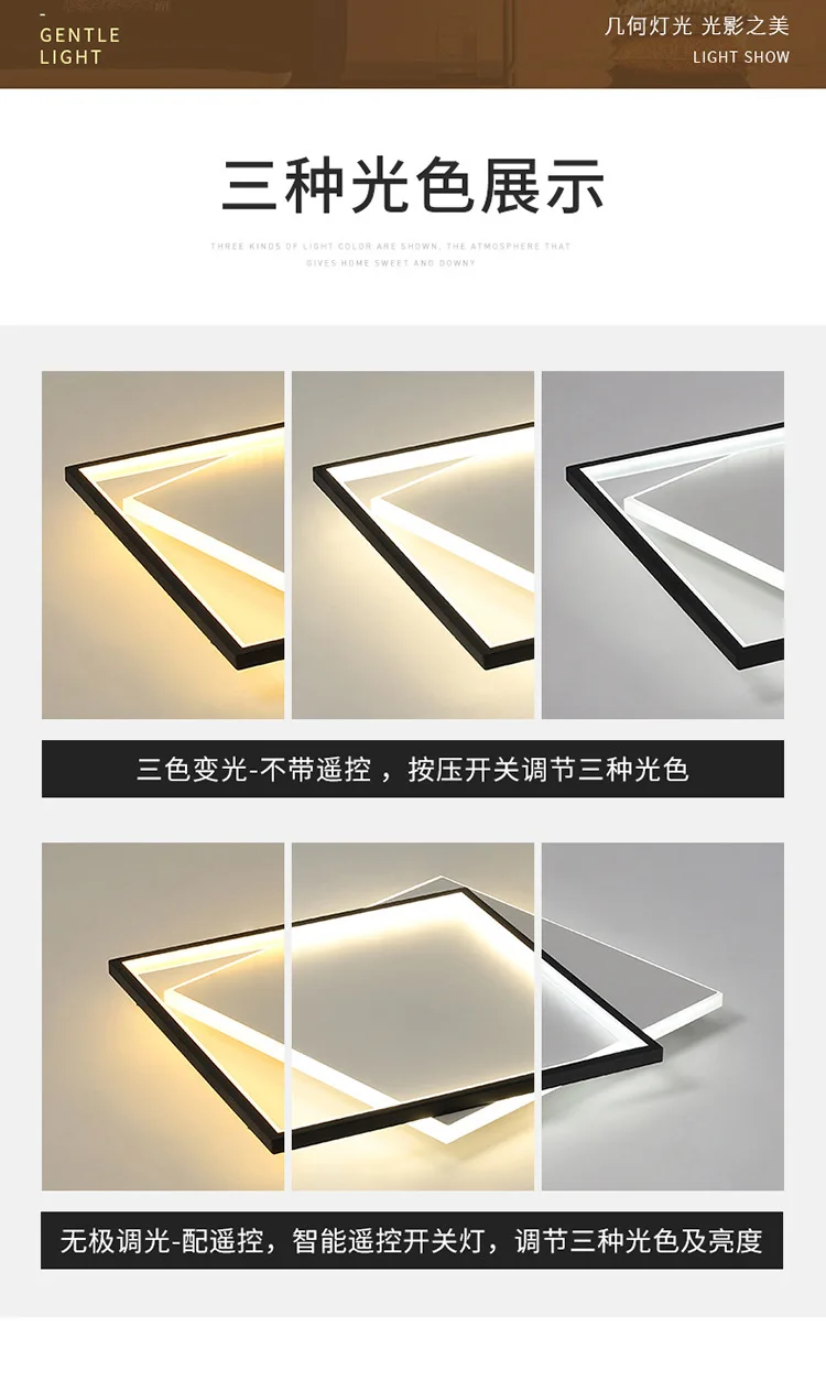 MEEROSEE Bedroom Light Luxury Lustre Led Fall Ceiling LED Lights MD87163