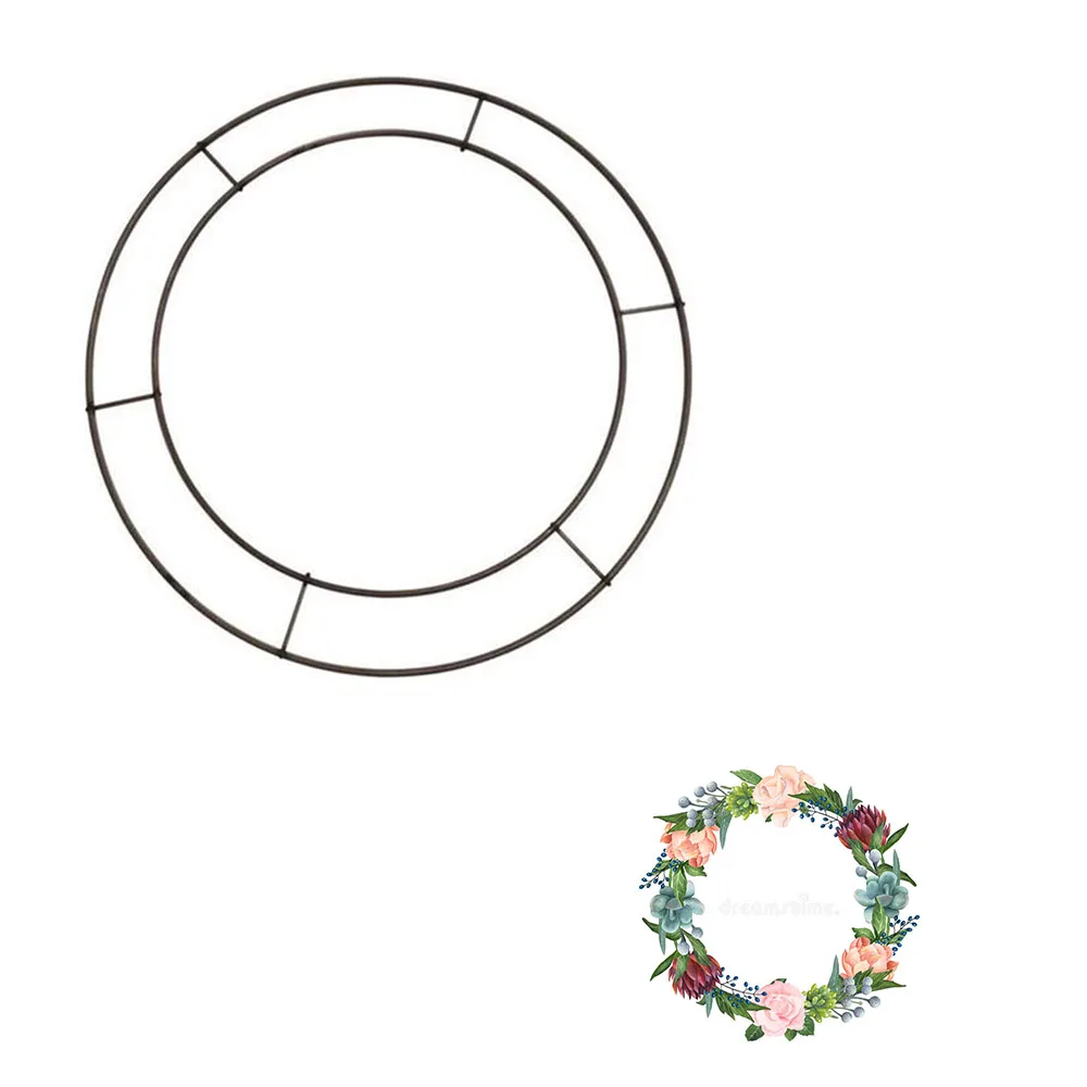 12 round metal wreath frame ring