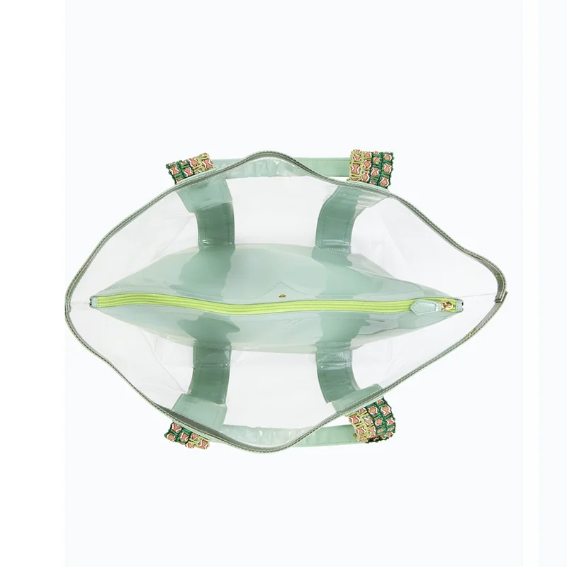 Clear Beach Tote Bag with Zipper Pouch Large Clear Bag with