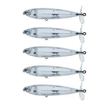 CHEERY 10cm 10g Double Leaf Tractor Pencil Lure for Salmon & Marlin Midwater/Topwater ABS Transparent Body No Hooks – Popper – view 3