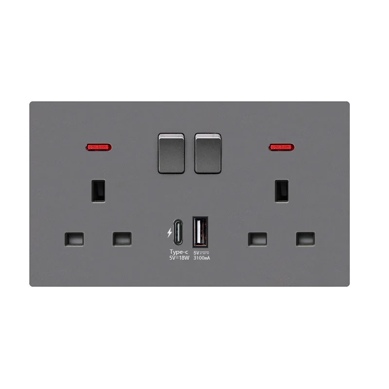 18W Fast Type C Wall Power Outlet - Smart Charging Adapter