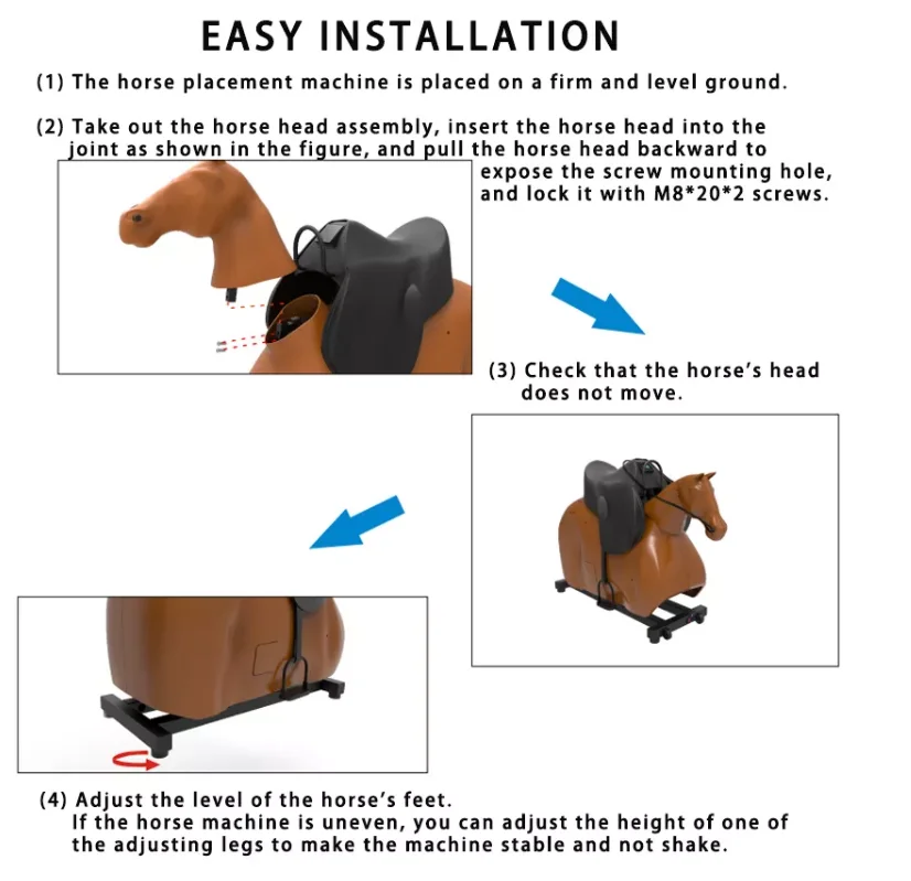 2021 Magic Fitness Indoor Simulator Exercise Electric Mechanical Horse