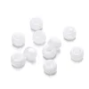 Acrylic two-tone large hole beads - white (6*9mm)