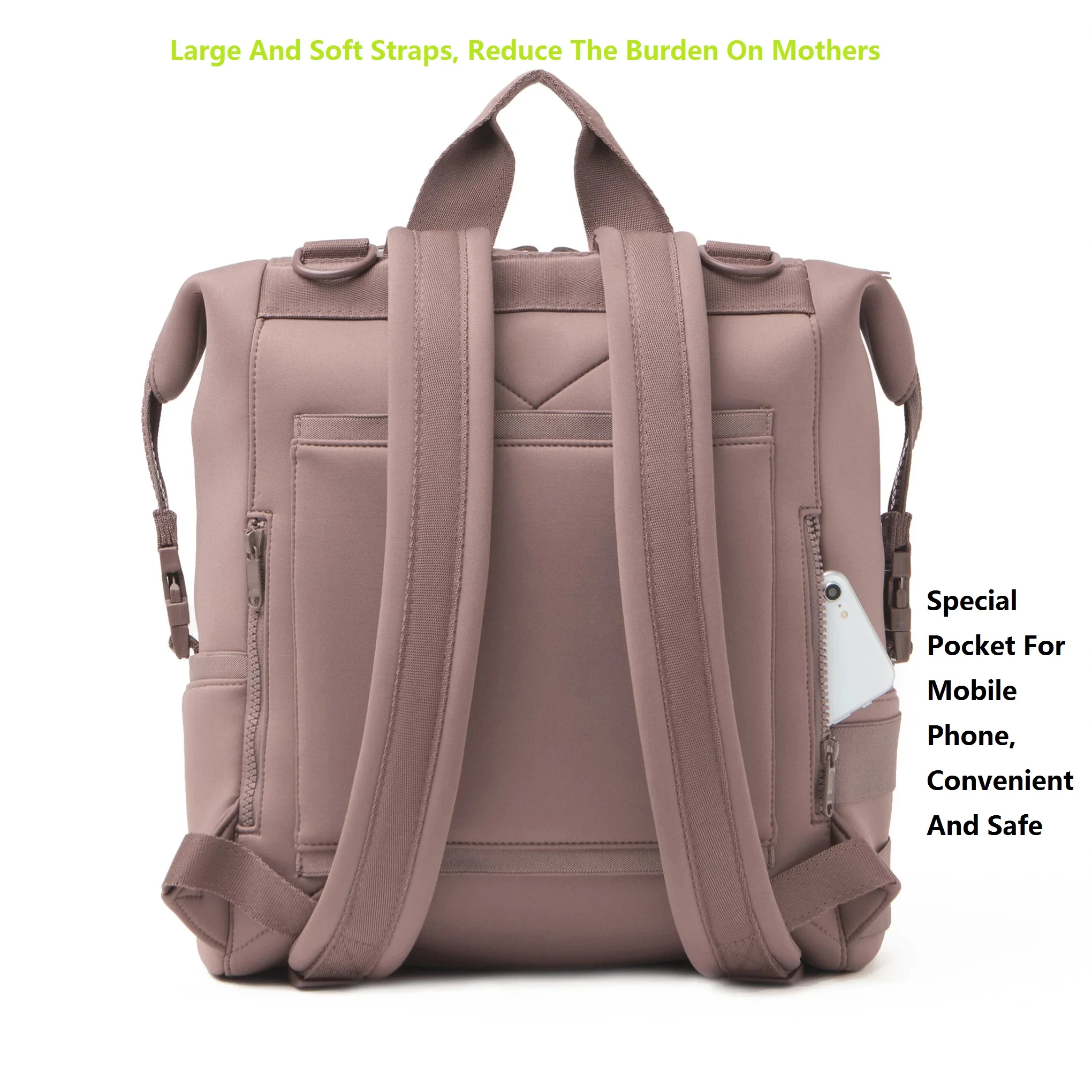 Diaper Backpack Baby Carrier Bags With Baby Changing Pad Fashion Large