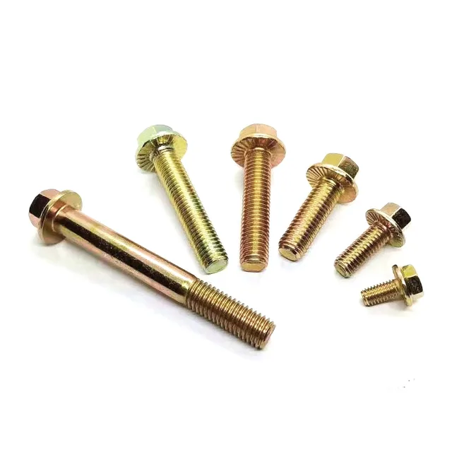 High Strength Grade 8.8 Hex Flange Bolts and Nuts Heavy Duty Hex Threaded Bolts