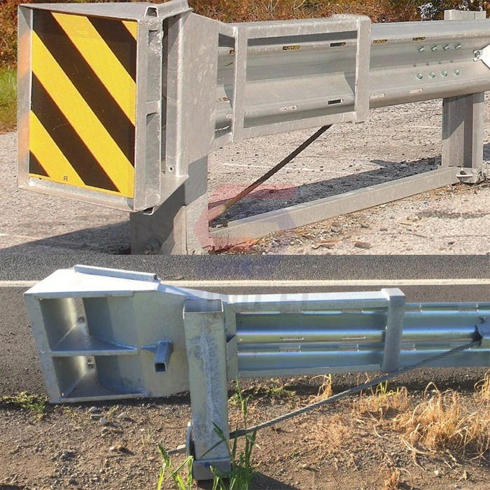 Factory Supplied CE Standard Traffic Safety Steel Anti-Collision Crash Cushion Highway Guardrail with SKT Terminal End