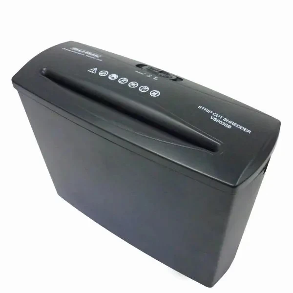 Strip Cut Paper Shredder Shreds 5 Sheets (70-80 Gsm) P2 Security Home/Home Office 7 Litre Removable Bin Quiet and Compact