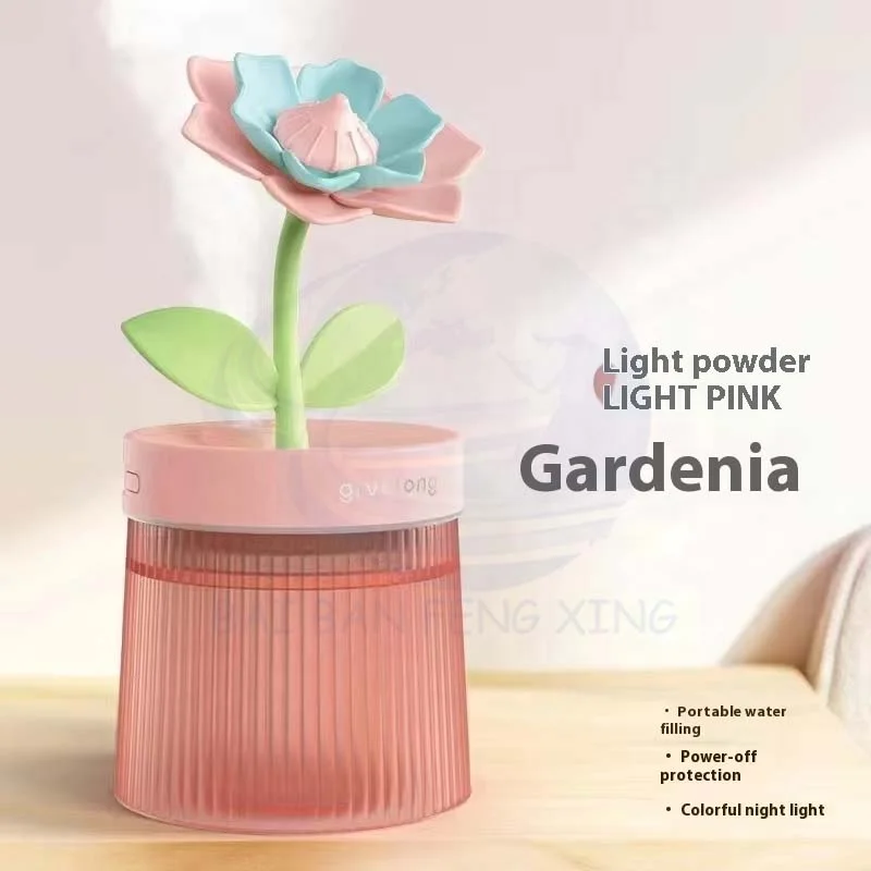 Flowers air Humidifier Small Spray Hydration Home Bedroom Desktop Portable Car USB Aromatherapy Machine 7