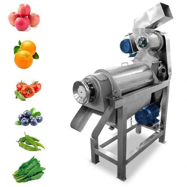 Fruit Vegetable Juice Extracting Spiral Screw Juicer Pineapple Kava Ginger Stainless Steel Large Crusher Extractor Squeezer