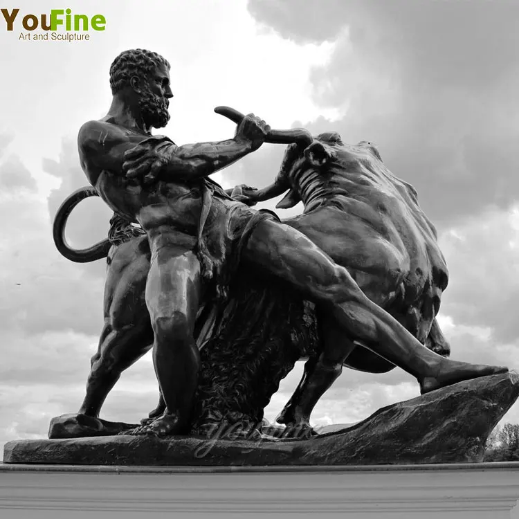 ヘラクレスの戴冠式。浅浮き彫り。Hercules. 31×29,5 cm Greek Classical Hercules Snake Bronze Sculpture - Antique Greek