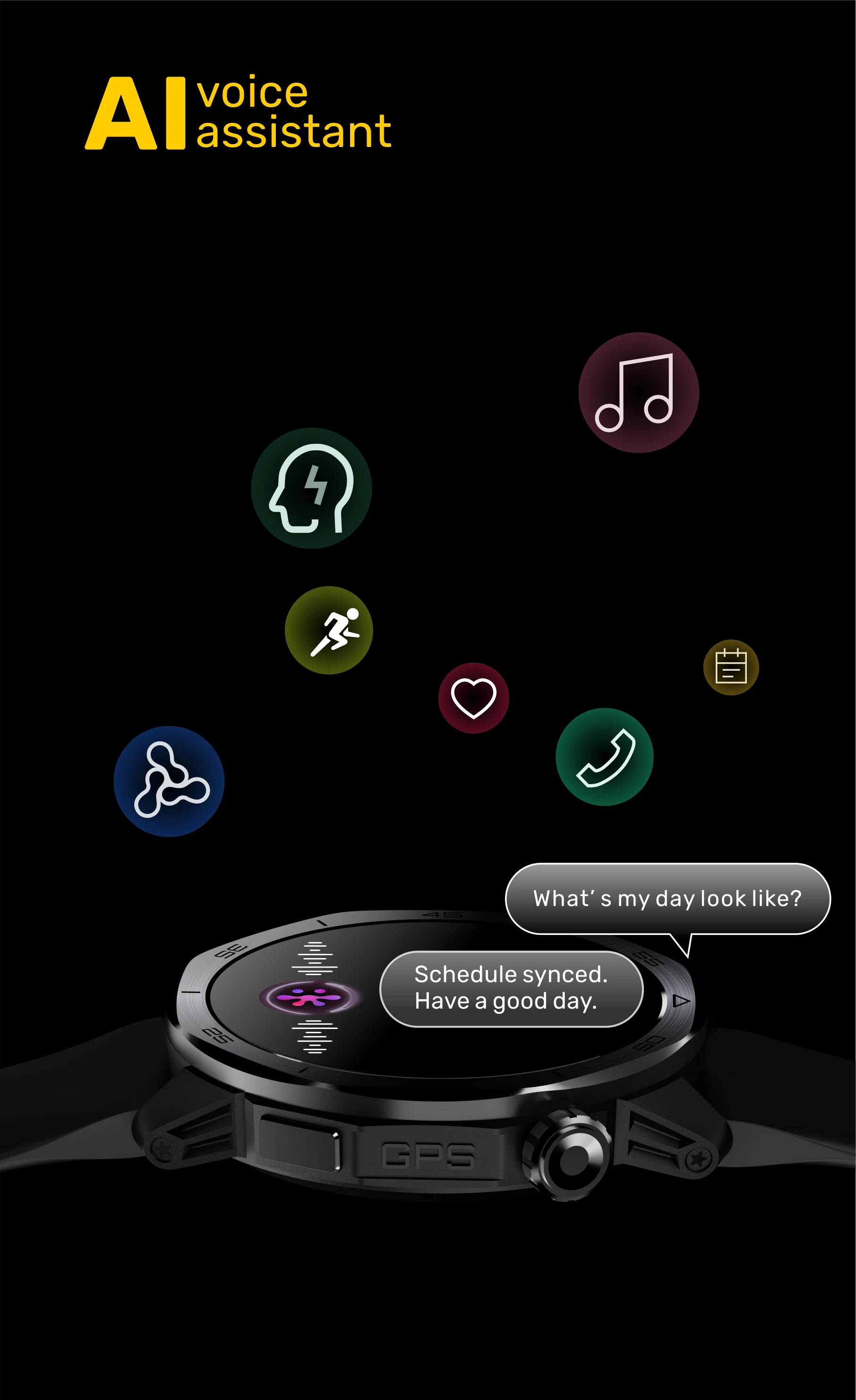 MG03 PRO  Smart Watch 2026 3ATM HD 466 X 466 AMOLED Screen Flashlight BT Call Heart Rate GPS Compass Smart Watch for Men