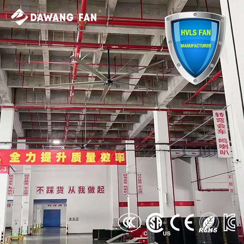DAWANG FAN Ventilatori industriali per soffitto ad alta efficienza e risparmio energetico HVLS da 24 piedi per fabbriche