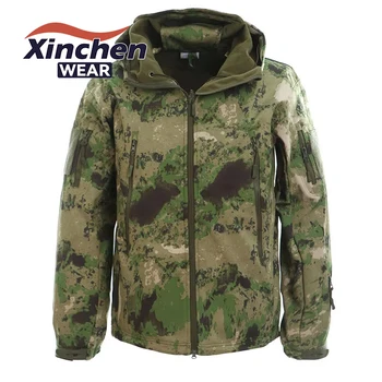 Wholesale Men Hunting Outdoor Polar Polyester Tactical Softshell Jackets Waterproof Tactical Jacket for Men