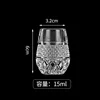 Taza para huevo con diseño de diamante estrella CLEAR - 15ml