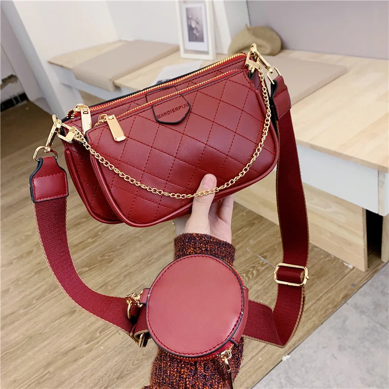 PU Leather Shoulder Bags for Women Handbag Female Crossbody Messenger Coin Bag