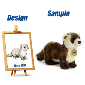 Shengye Toy Brand Factory Custom Professional High Quality Cute Mongoose Embroidery Stuffed Plush Toy Wild Animal Gift for Kids