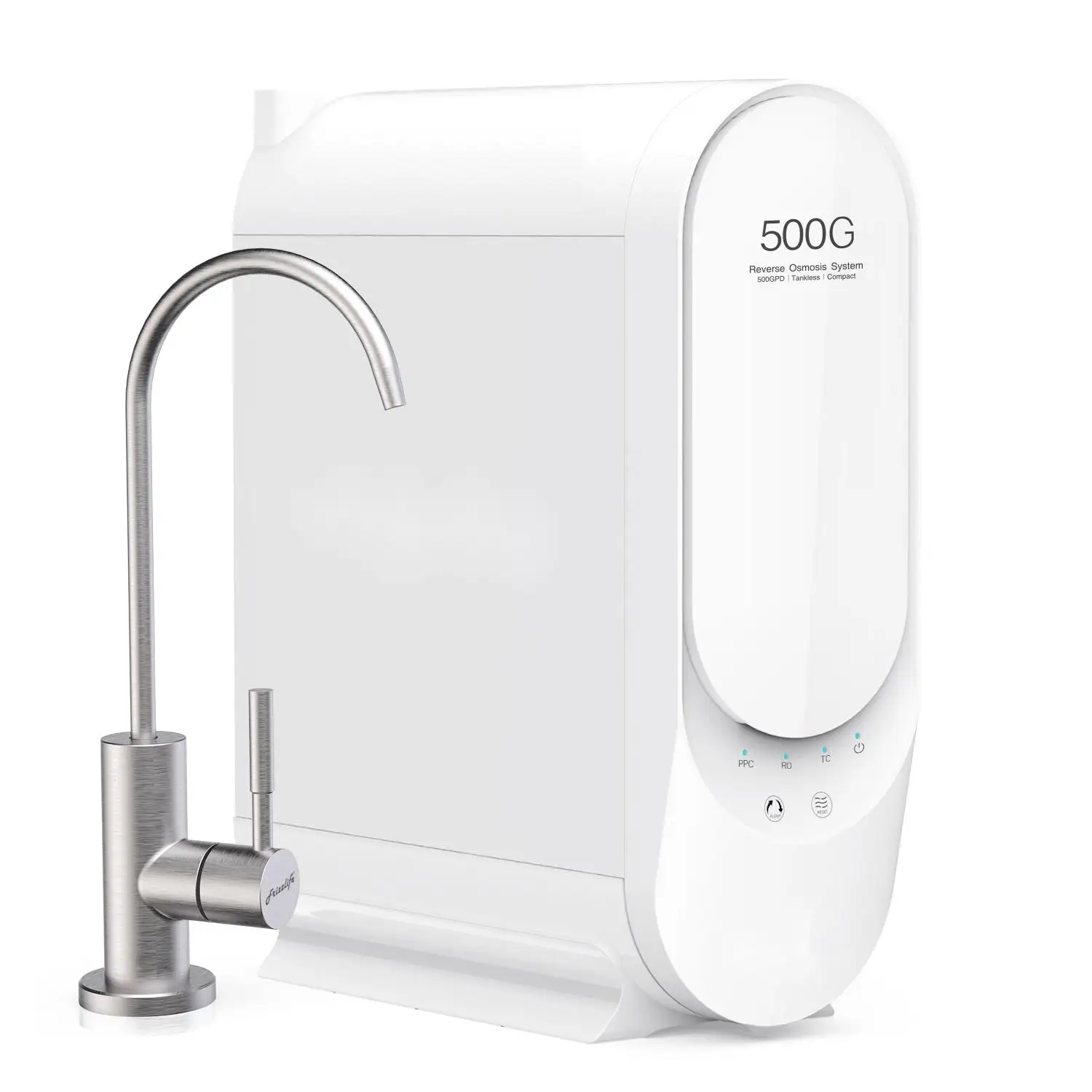 500G Reverse Osmosis System and Lifetime Reminder Water Filter System With Alkaline Filter PX500