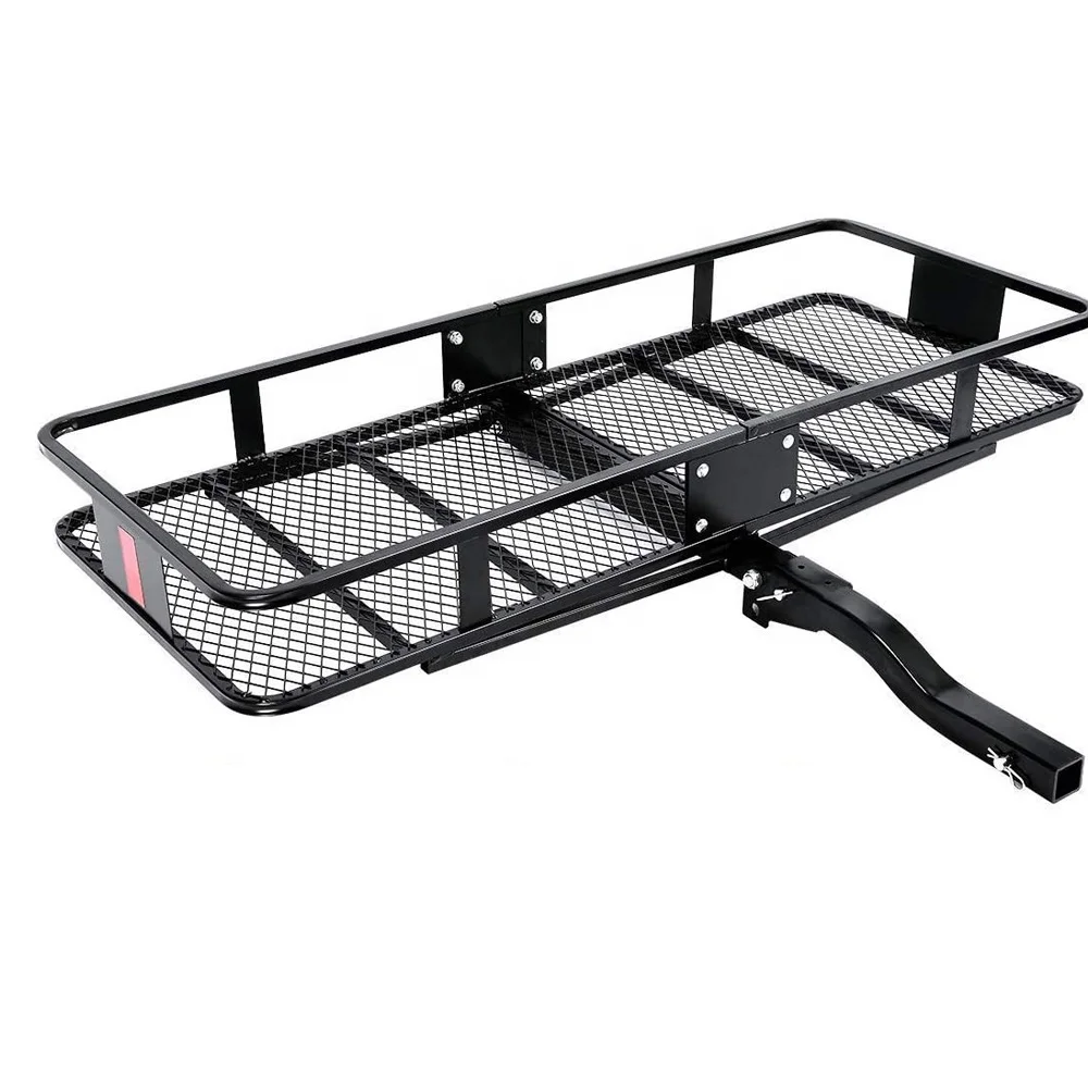 Folding Rear Hitch Cargo Carrier Luggage Rack Cargo Baskets For Trucks
