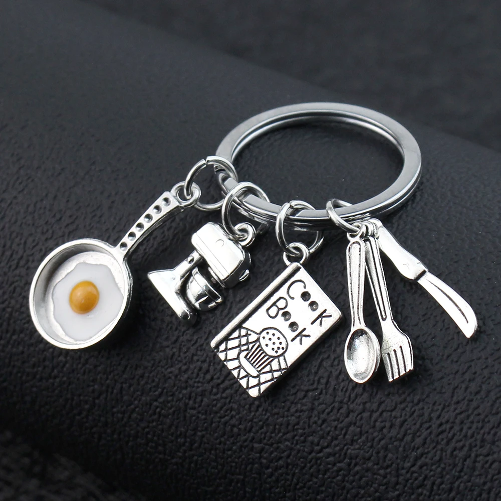2Pcs Key Chains For Car Keys, Cooking Keychain Home Cooking Key Ring Fried  Egg Pan Blender Cook Book Tableware Key Chain For Chef Gifts Jewelry DIY,Key  Chain Doctor Keychain Medical Tool Key