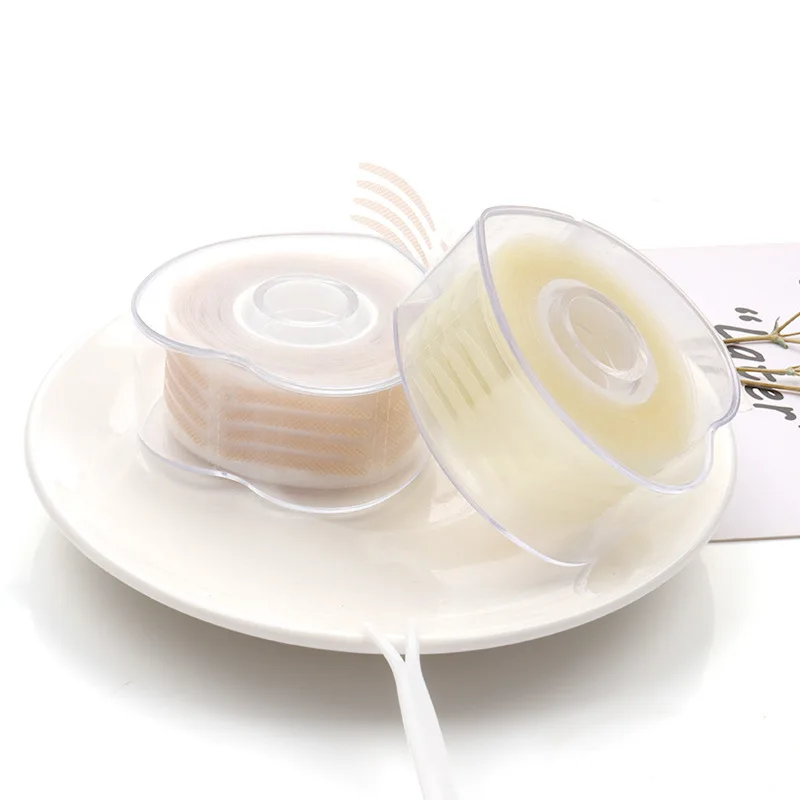 
Self-Adhesive Double Eyelid Stickers 300 Pairs Invisible Fiber Lace Double Eyelid Tape Fiber for Droopy Eyelids 