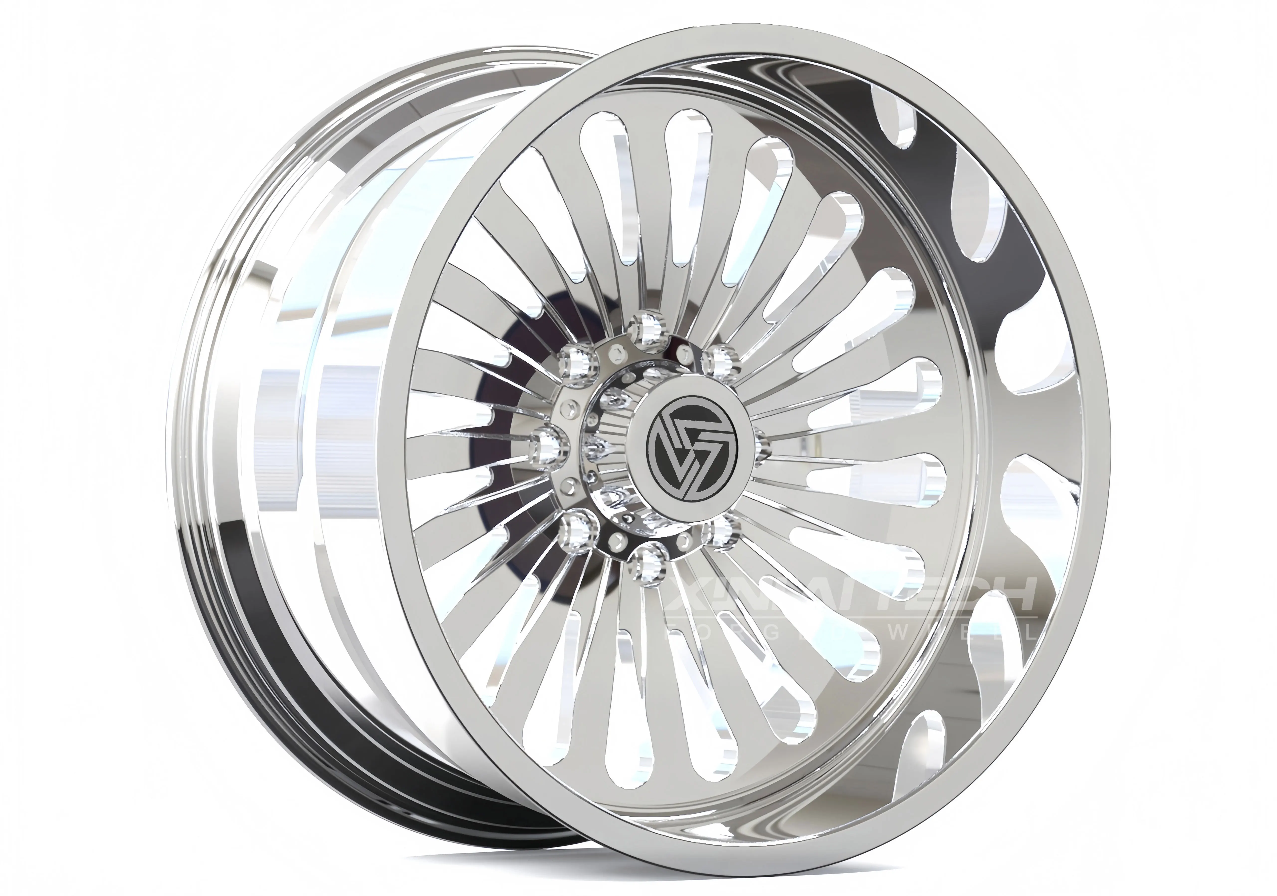 XL Forged Wheel 22x12 24X14 26x14 28x14 Inch 8x6.5 8x165.1 8x180 Polished Chrome for F-150 F450 RAM1500 - Image 2