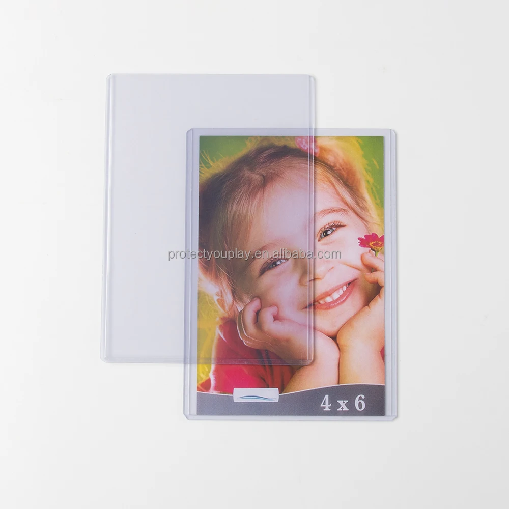 Custom 4x6 PVC Toploader Rigid Plastic Sleeves Top Loader for 4x6 Size Photos Postcards Holder Protectors Top Loader 4x6