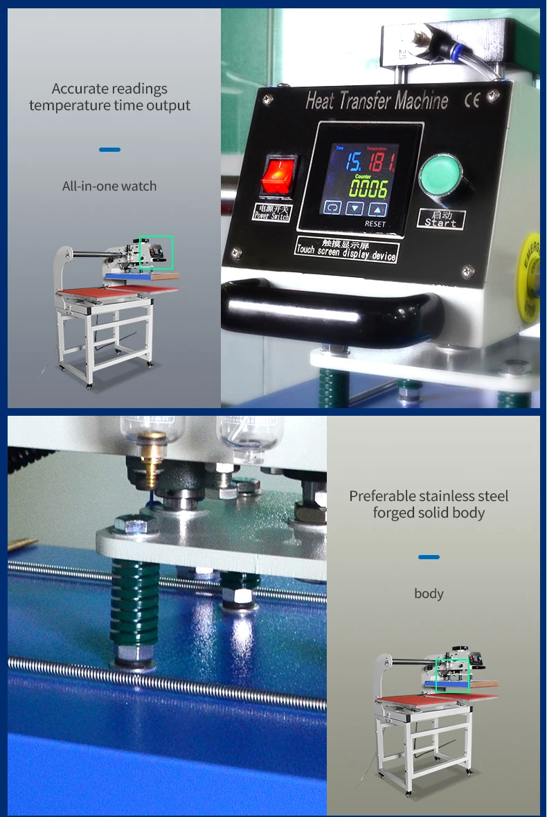 Automatic Multifunctional Pneumatic Slide Auto Open T Shirt Heat Press Machines New 10x10 38x38 40x60 Flatbed Printer Garments supplier