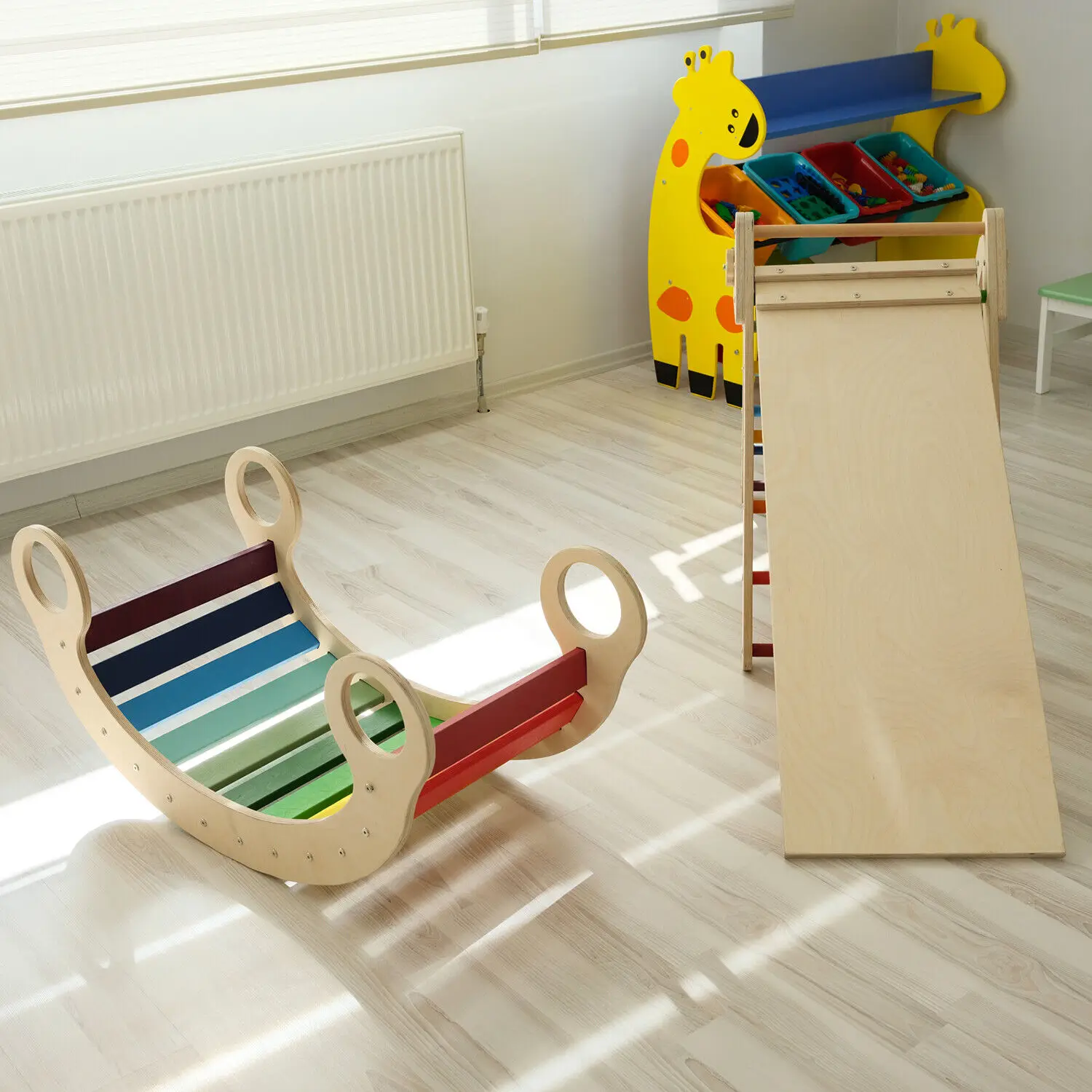 Lm Kids Klimrek Kinderen Pickler Triangle Wooden Arch For Kids Climbing ...