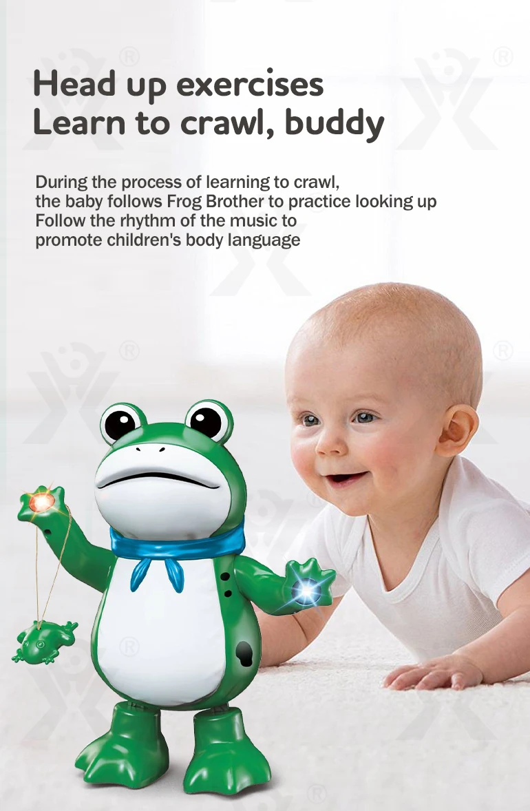 Chengji dancing frog toy educational interactive toys electric cartoon animal baby electric music dance doll toy